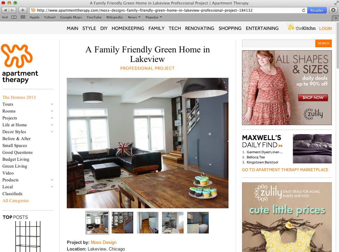 Melrose House in Apartment Therapy Featured Image