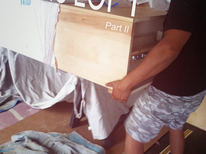 Person carrying furniture
