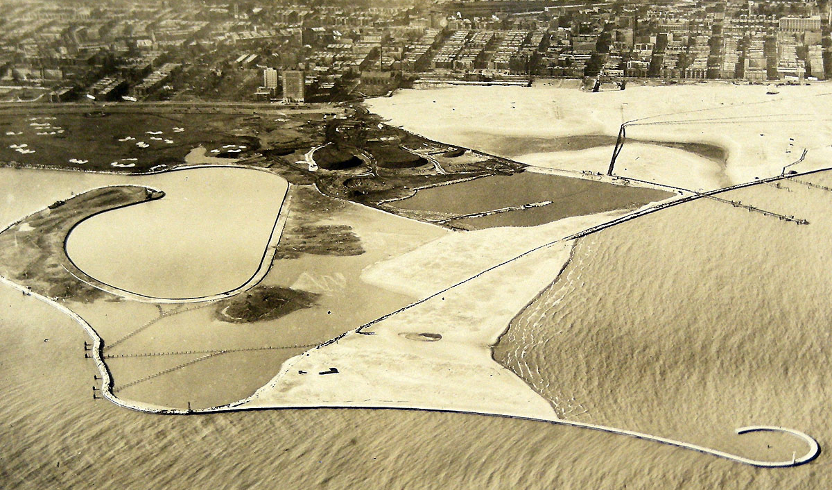 montrose beach 1932 construction