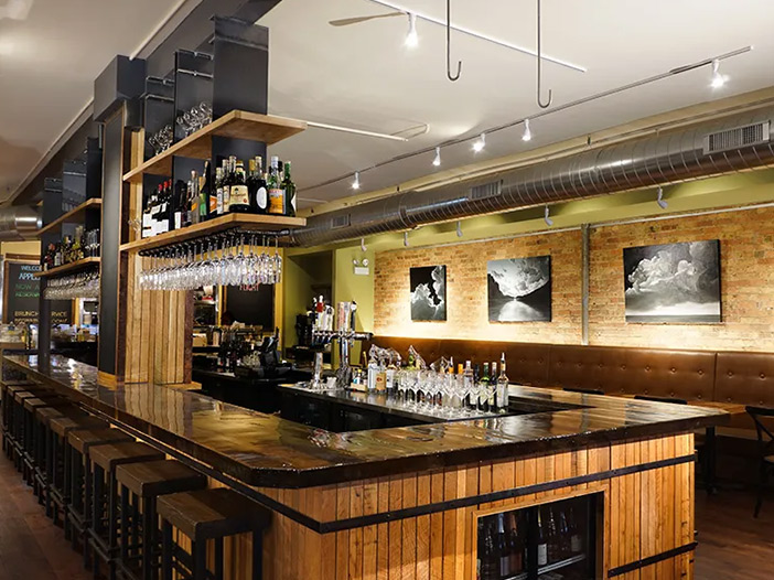 Appellation And Pastoral Andersonville interior bar