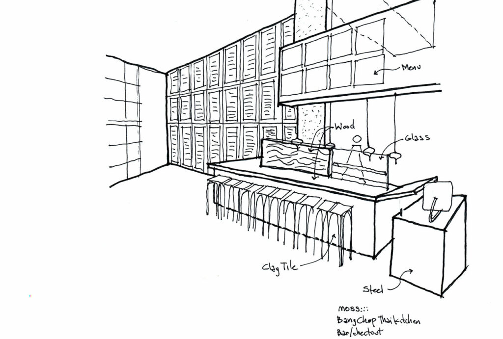 Bang Chop Kitchen Sketch