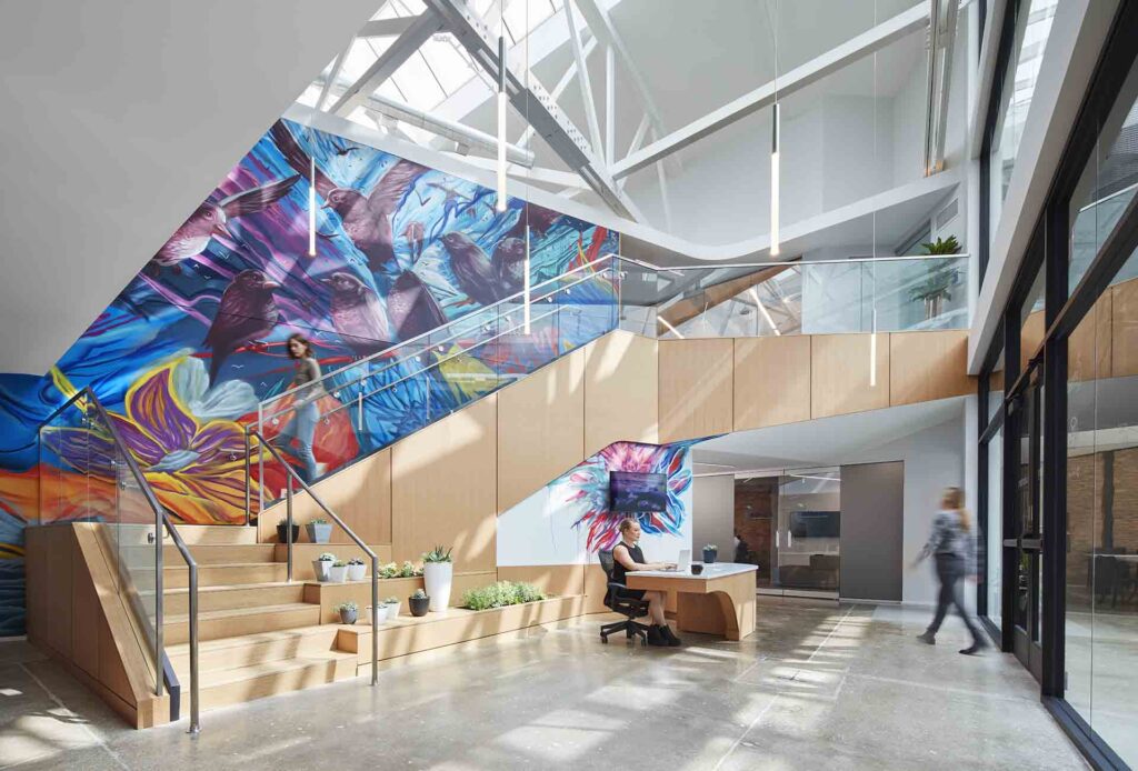 Colaboratory Entrance Featuring Person Walking In