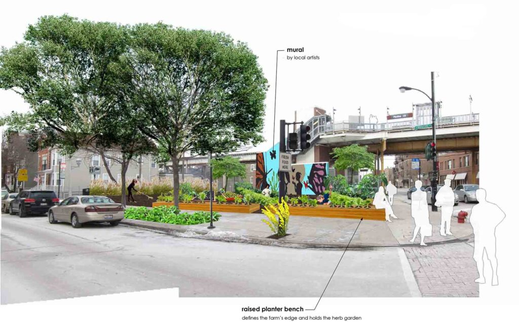 Lakeview Master Plan Street Corner With Plans For Garden