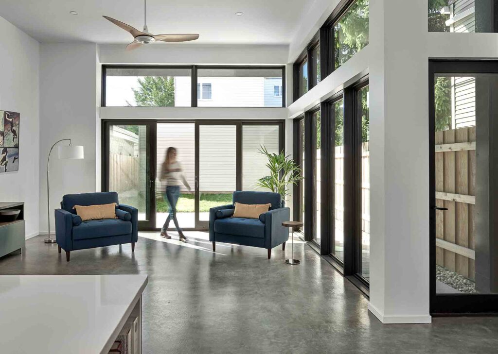 Richmond House Interior Person Walking