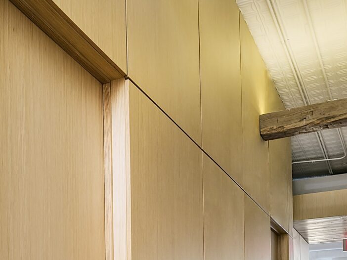 Wood Wall Detail Doors