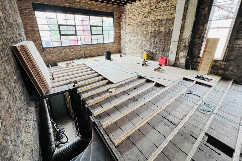 Moss Chicago Architect Construction Stair Opening