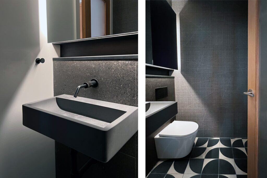 Moss Chicago Architect Bathroom Design Concrete Sink