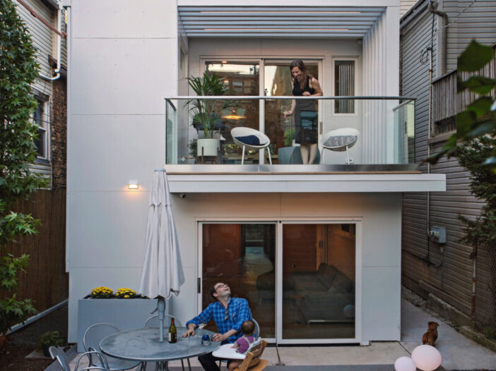 Moss Chicago Architect Modern Balcony Renovation Bucktown Residential