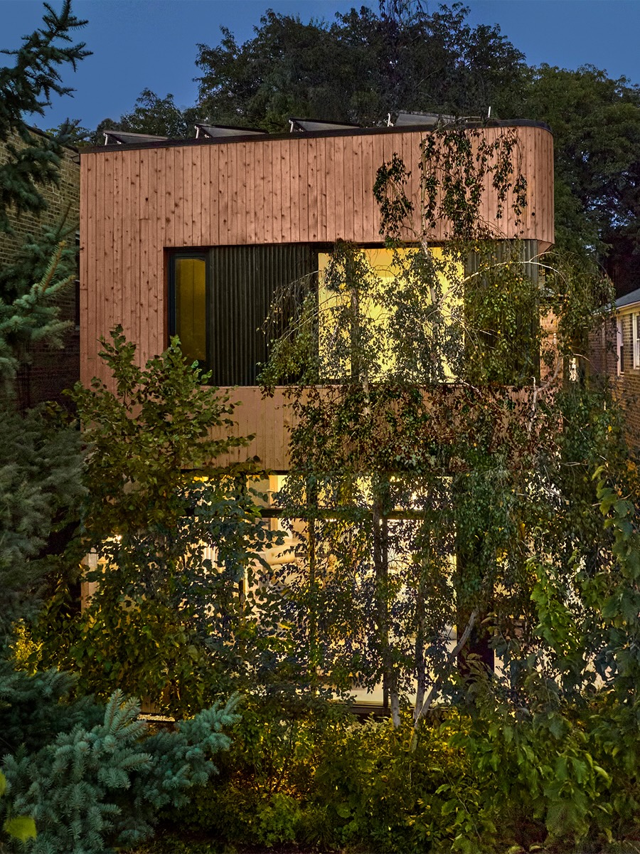 Moss Chicago Architect Residential Remodel Cedar Siding Addition