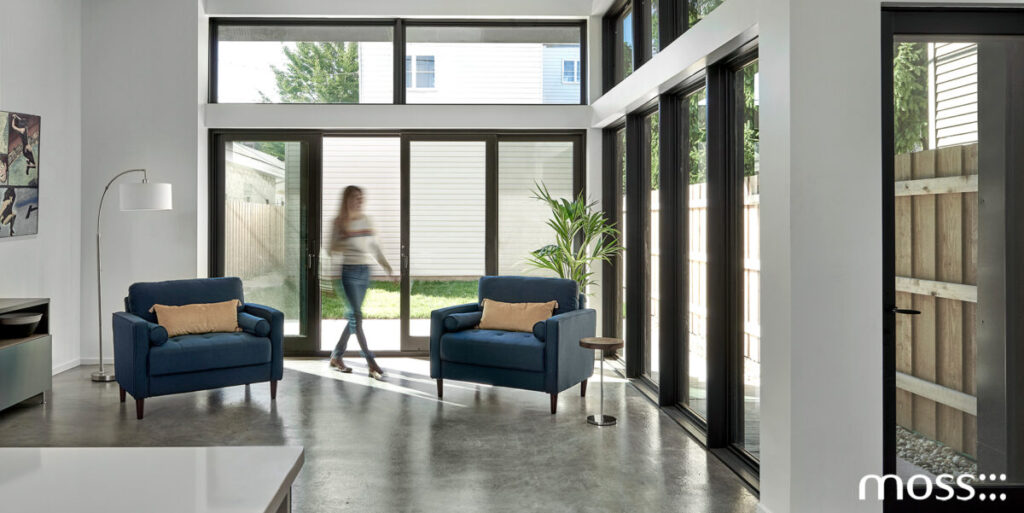 Moss Chicago architect for home remodel in Chicago creating open living space