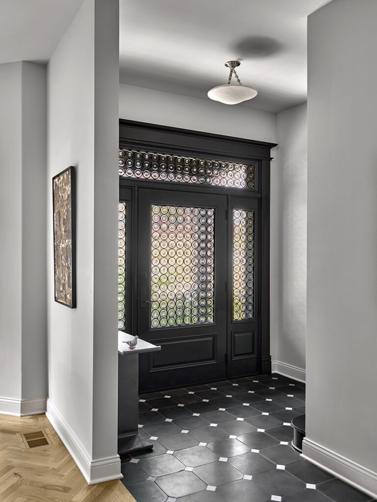 Moss Chicago Architect Front Entry Custom Crown Glass Door