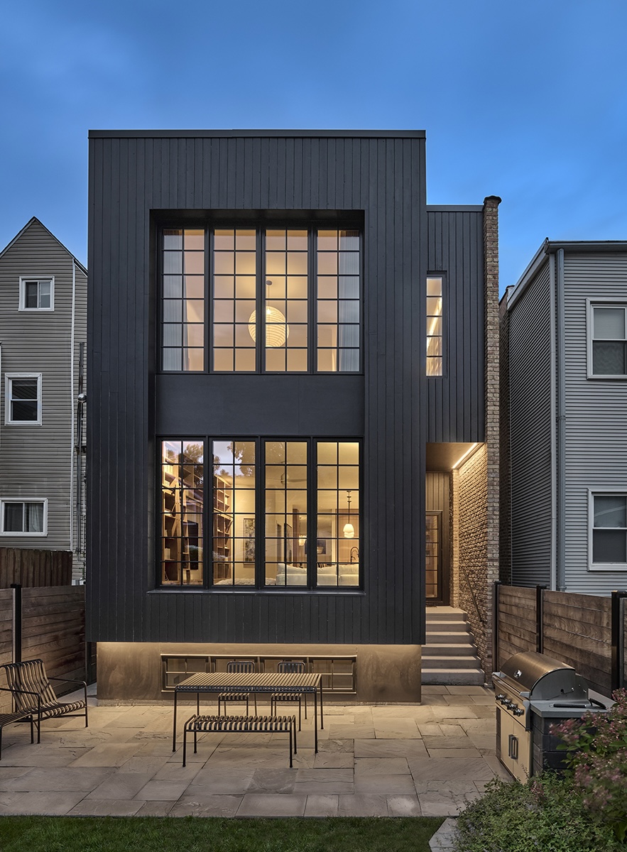 Moss Chicago Architect Queen Anne Single Family Renovation Shou Sugi Ban