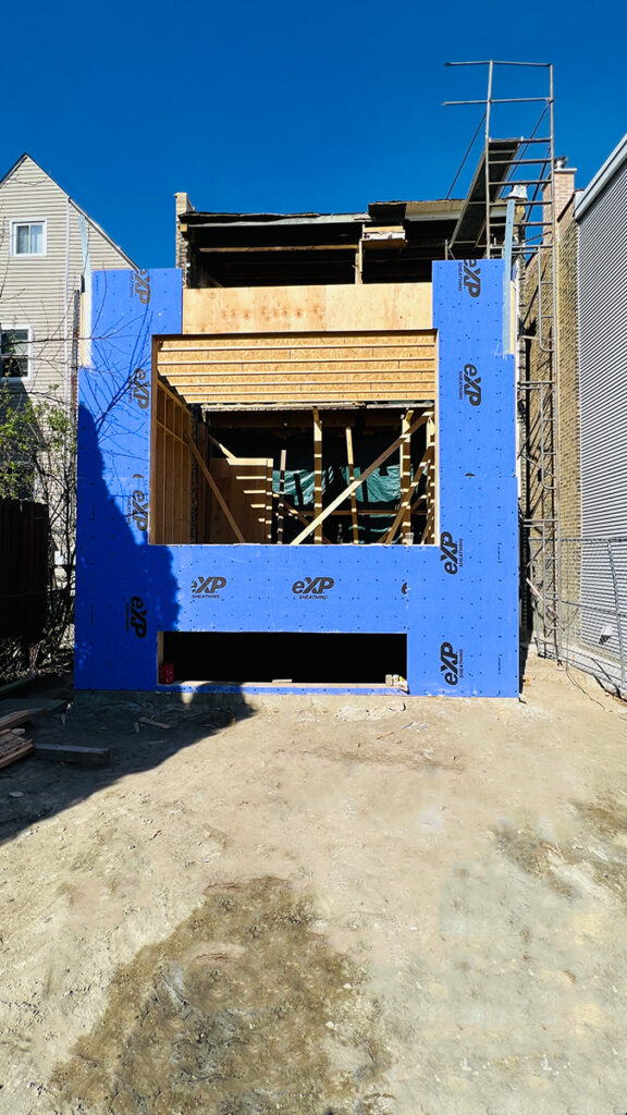 Moss Chicago Design Rear Porch Removal Construction