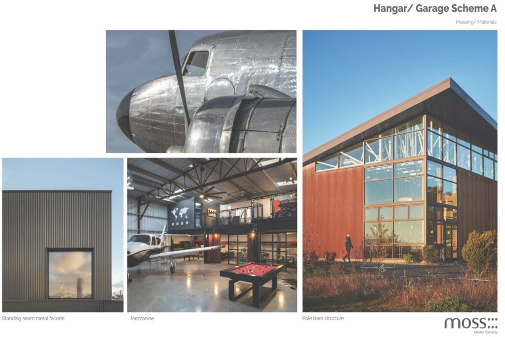 Moss Chicago Architect Airplane Hangar Design Master Planning Material Options