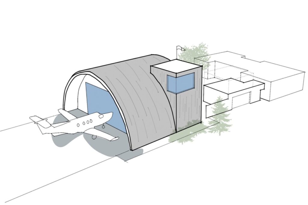 Moss Chicago Architect Hangar House Massing Sketch Master Planning