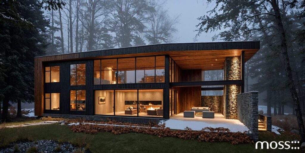 Moss Chicago Architect Veranda Michigan Lake House 