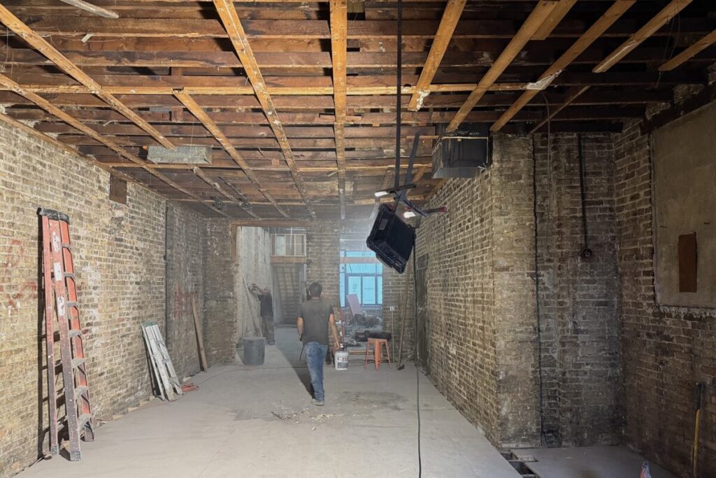 Exposed Brick After Demo